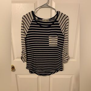 Pink Rose Quarter Length Sleeve Shirt